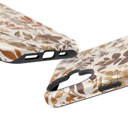 Autumn Botanical | Brown Floral MagSafe Case