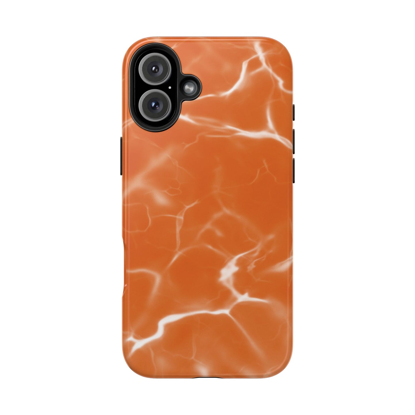 Electric Orange | Marbled iPhone Case