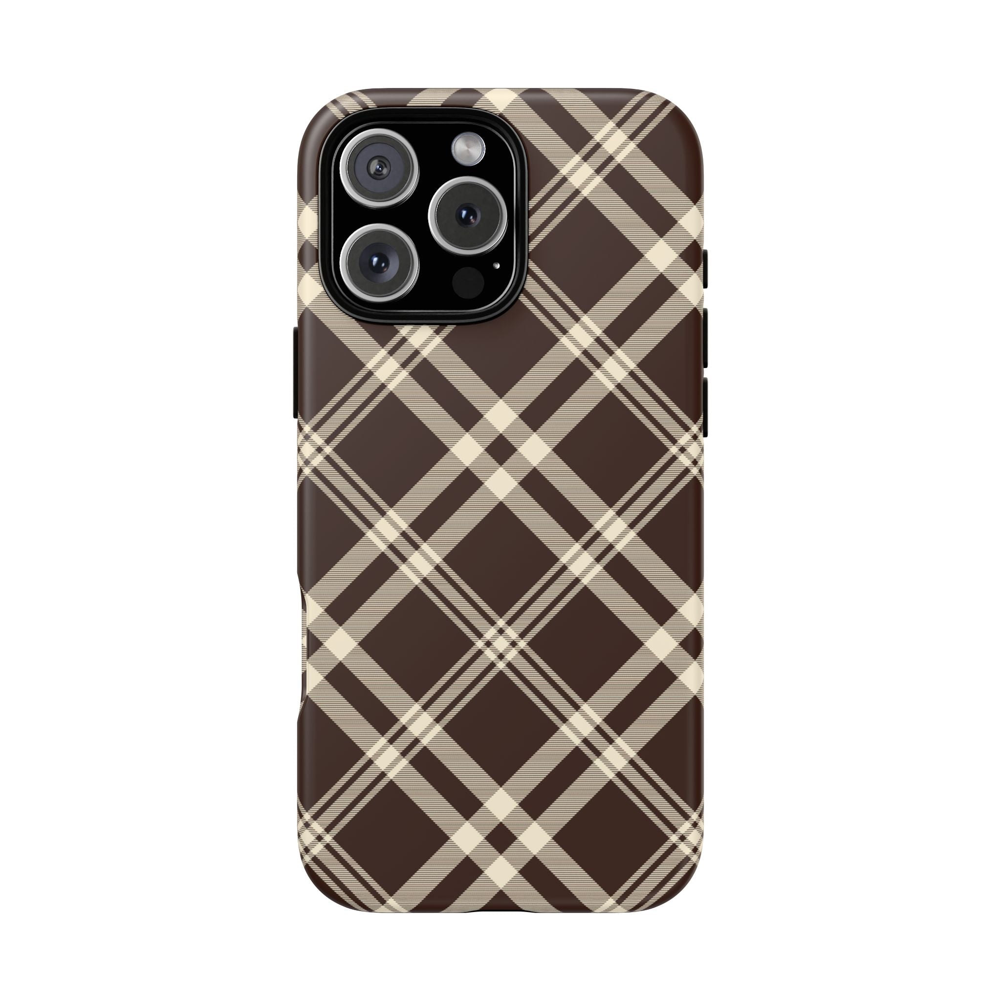 Mocha Plaid | iPhone Case