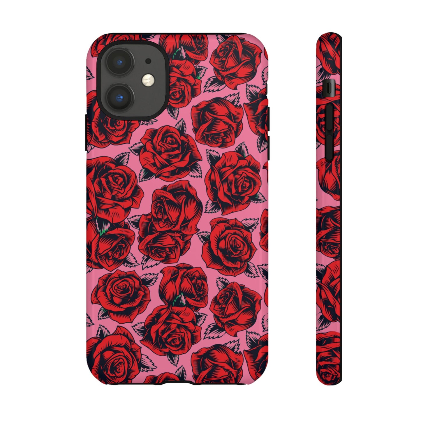 Love Story | Red & Pink Pop Art Rose Floral Case