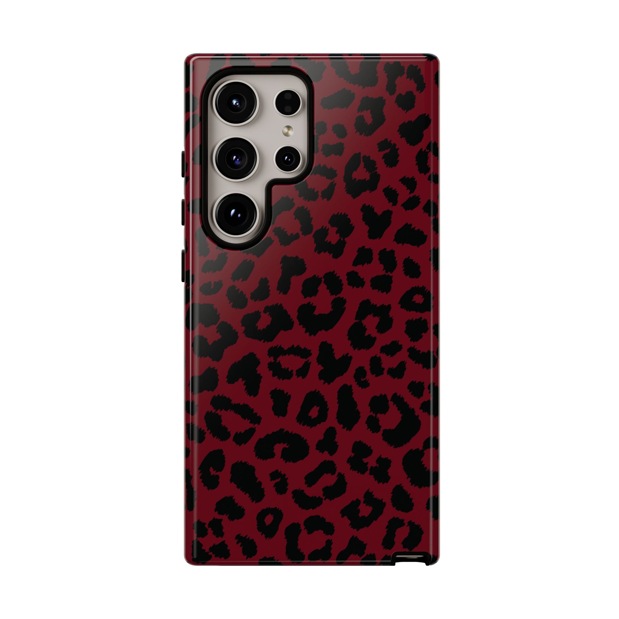 Gone Wild Red Leopard Print Galaxy Case