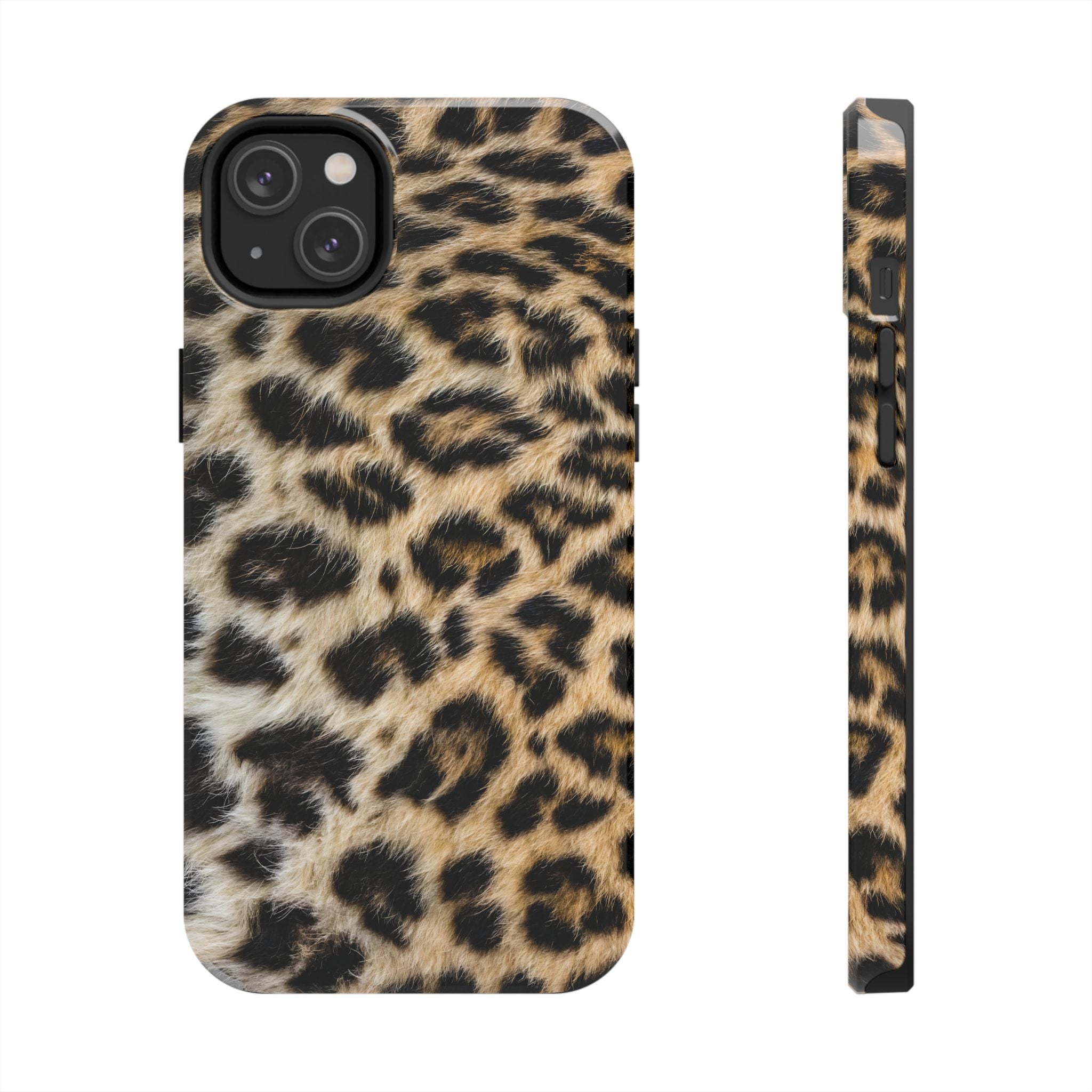 Estuche para iPhone con estampado de leopardo marrón y estilo urbano chic