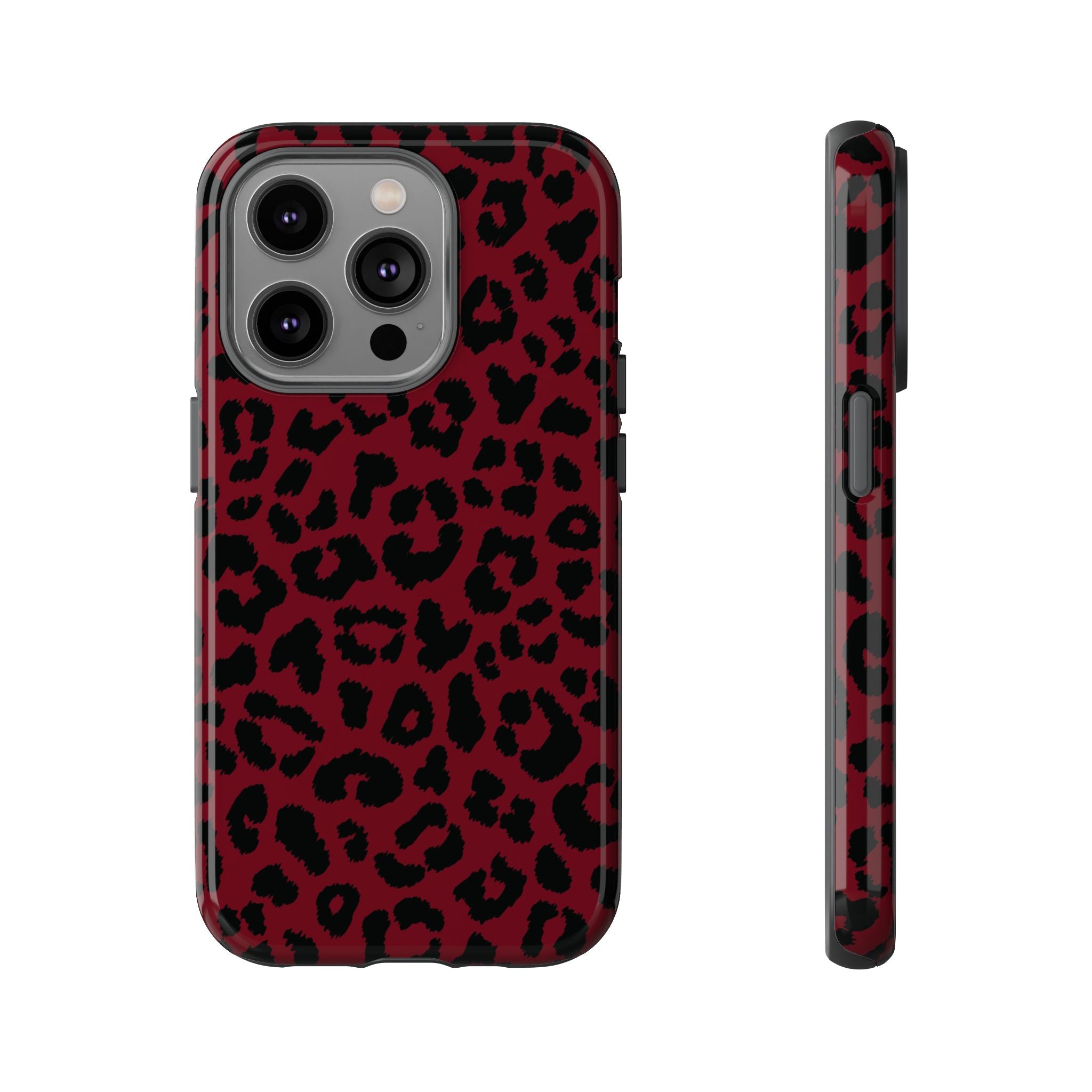 Gone Wild | Funda para iPhone con estampado de leopardo rojo
