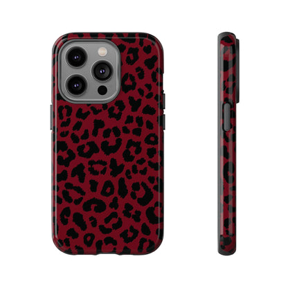 Gone Wild  | Red Leopard Print iPhone Case