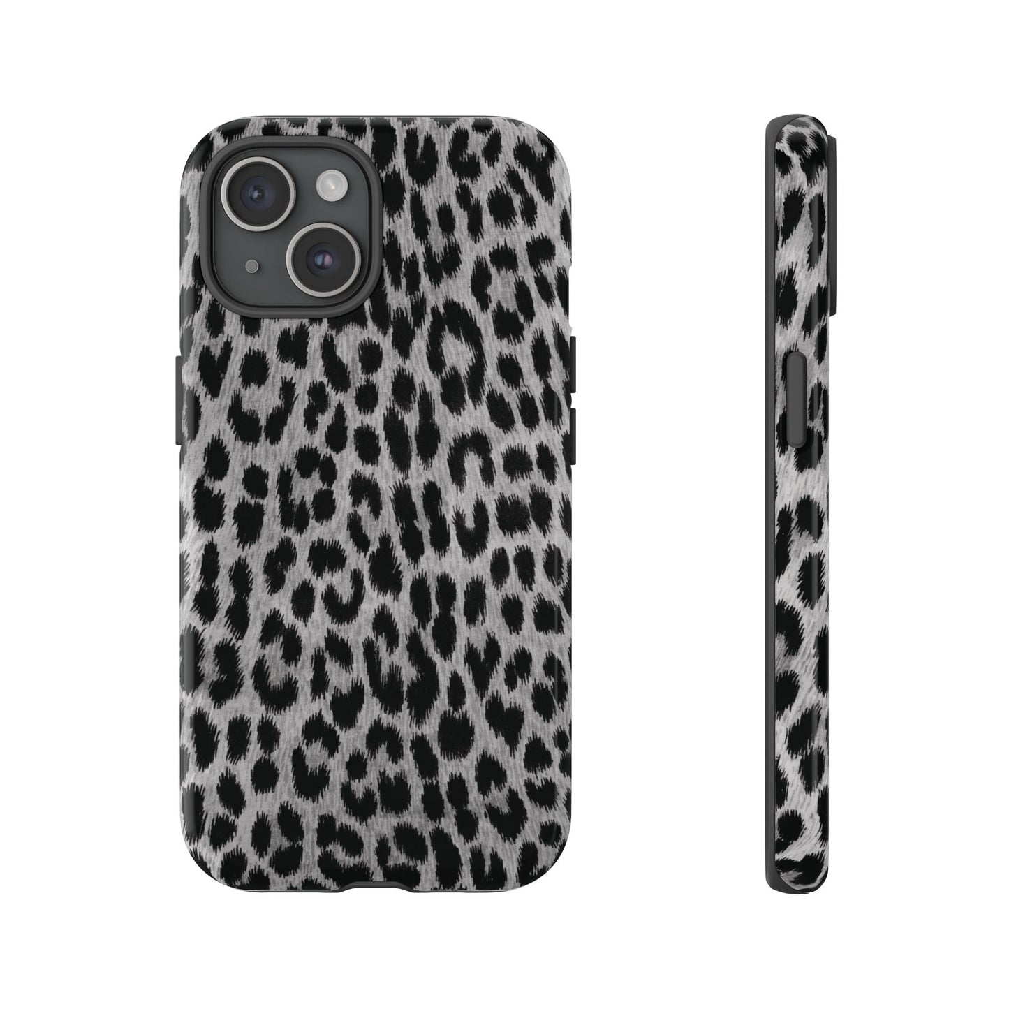 Trendsetter | Gray Leopard Print iPhone Case