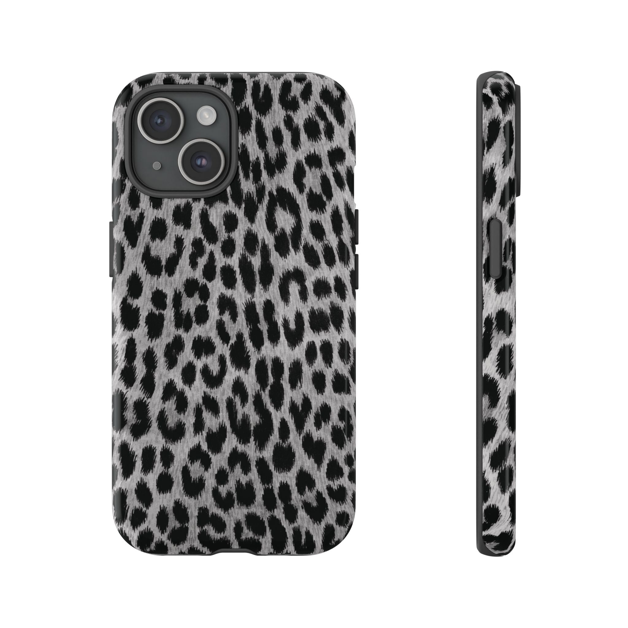Funda para iPhone con estampado de leopardo gris | Trendsetter