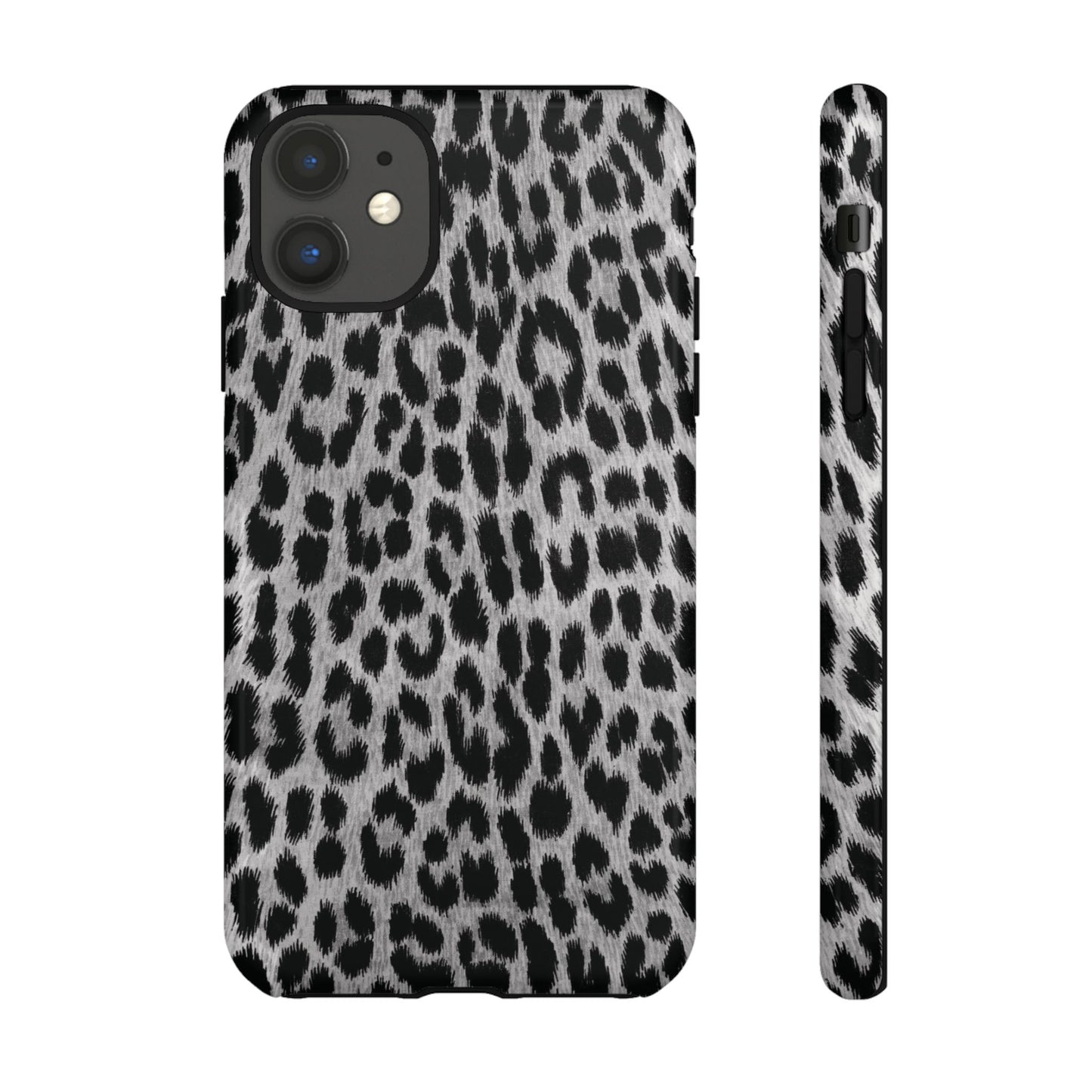 Trendsetter | Gray Leopard Print iPhone Case