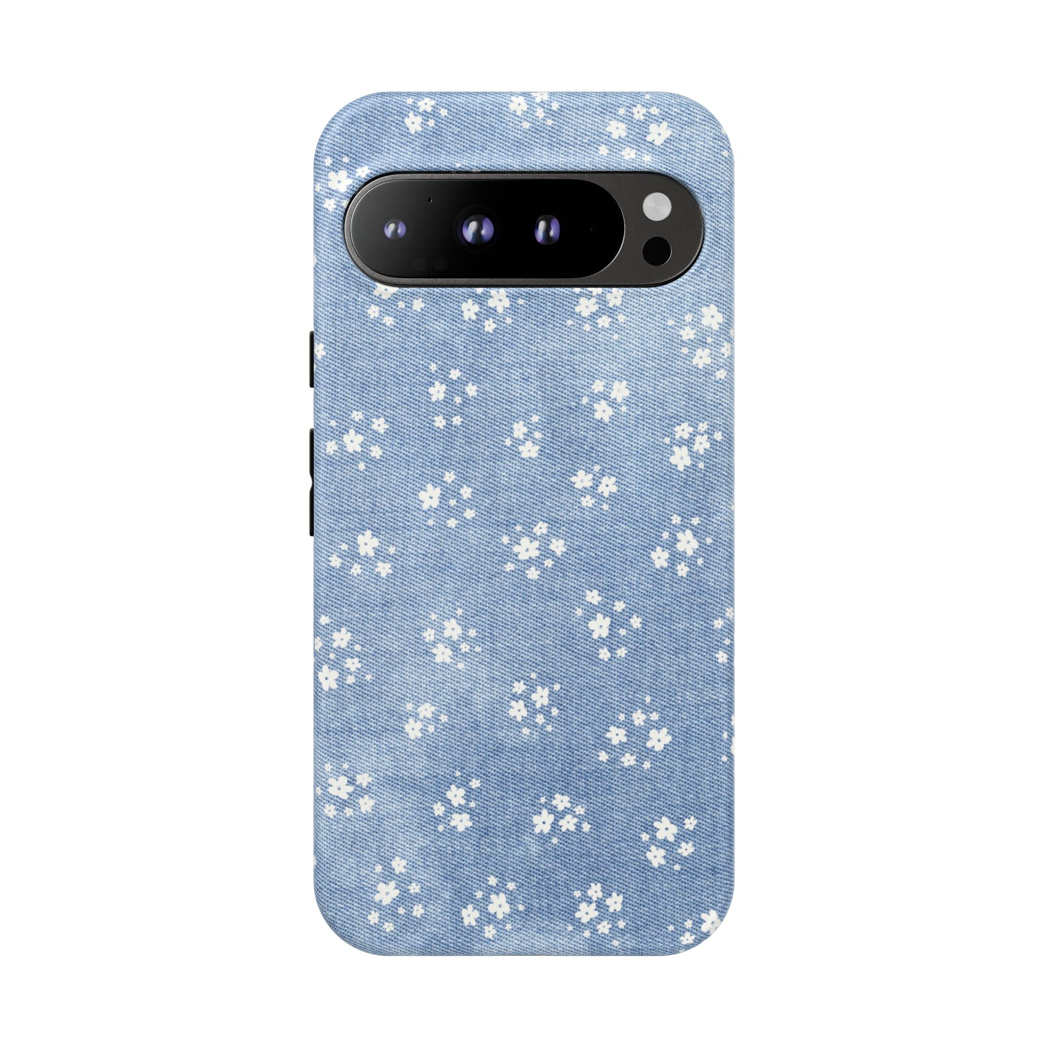 Denim Daisy Phone Case