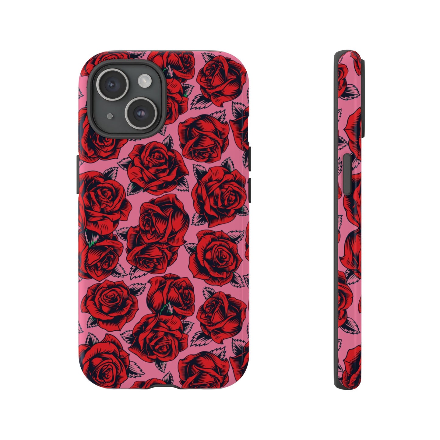 Love Story | Red & Pink Pop Art Rose Floral Case