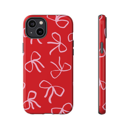 Ribbons & Bows | Red Coquette iPhone Case