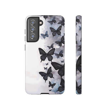 Estuche Galaxy con diseño de mariposas sin límites