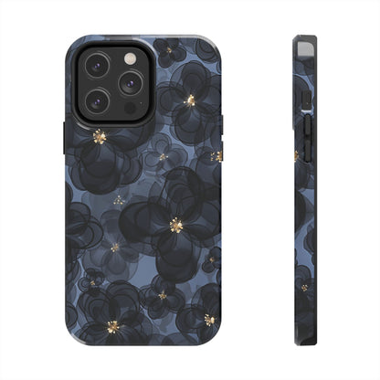 Petal Party | Coque iPhone à motif floral bleu