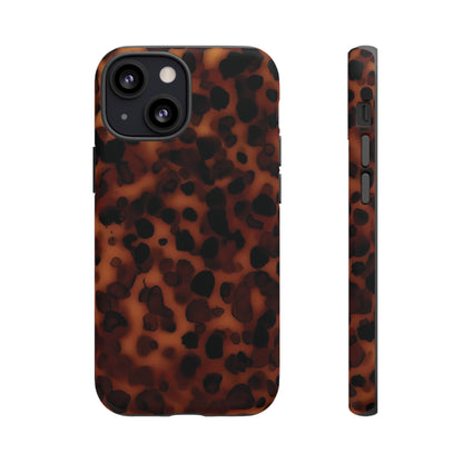 Shell Game | Dark Abstract Tortoise Print Case