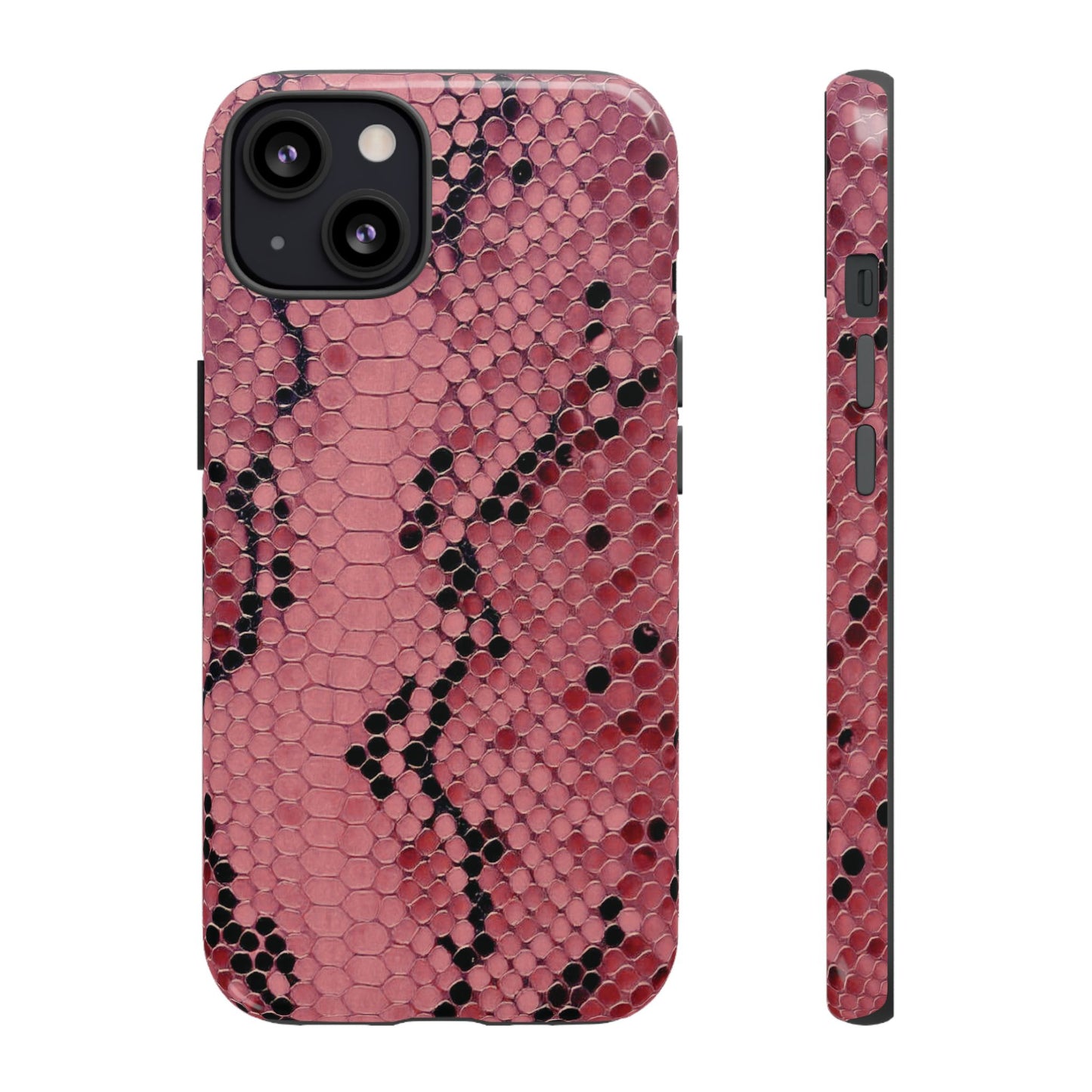 Python rose | Coque iPhone à imprimé serpent