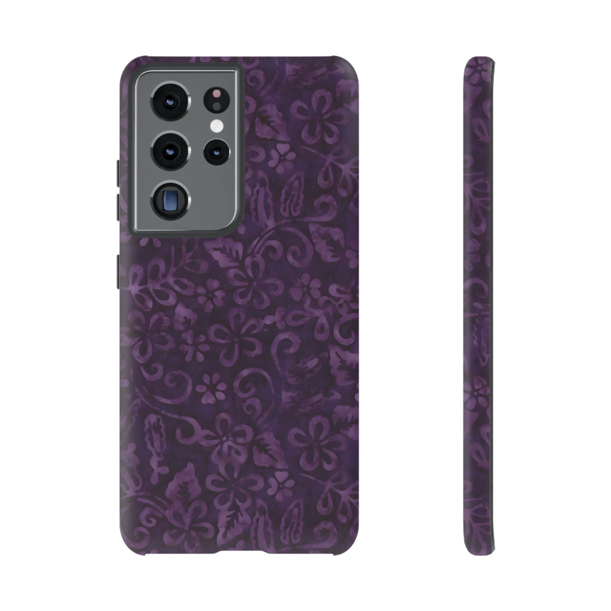 Dark Romance | Purple Batik Floral Galaxy Case