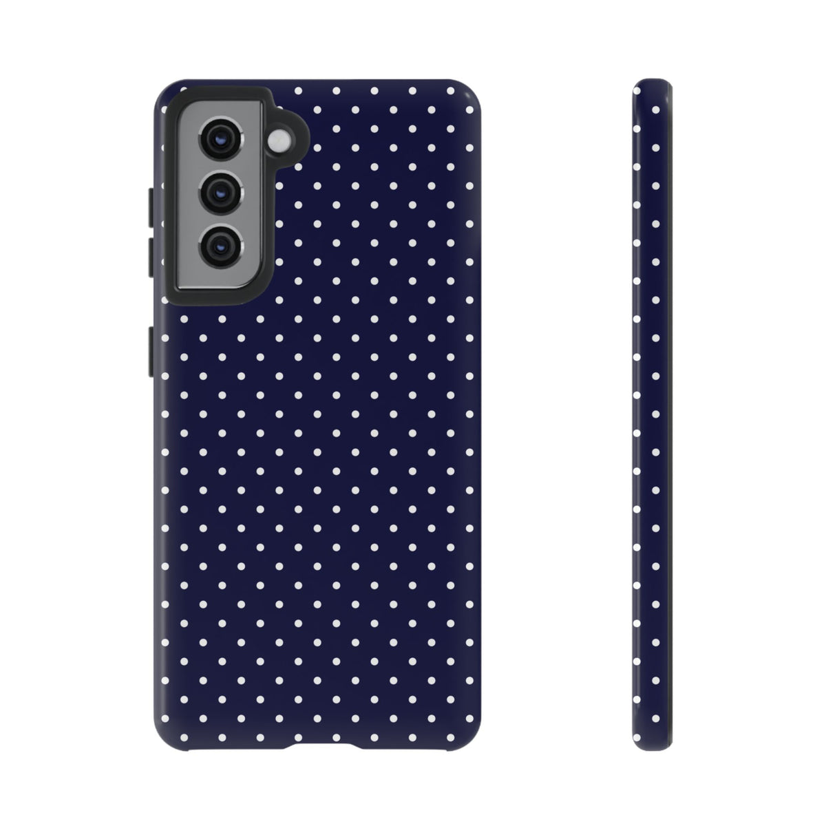 Dotty Chic | Navy Blue Polka Dot Galaxy Case