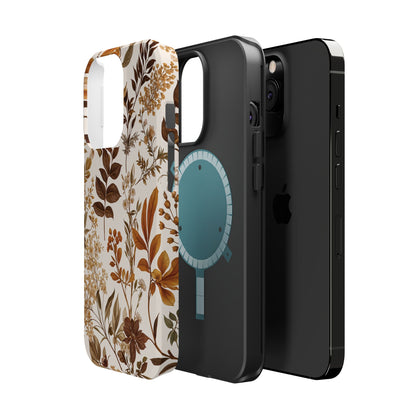 Autumn Botanical | Brown Floral MagSafe Case