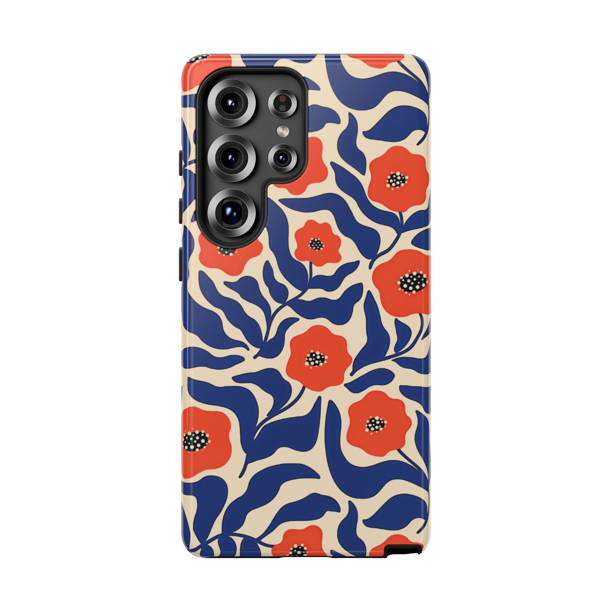 Indigo Poppy Phone Case