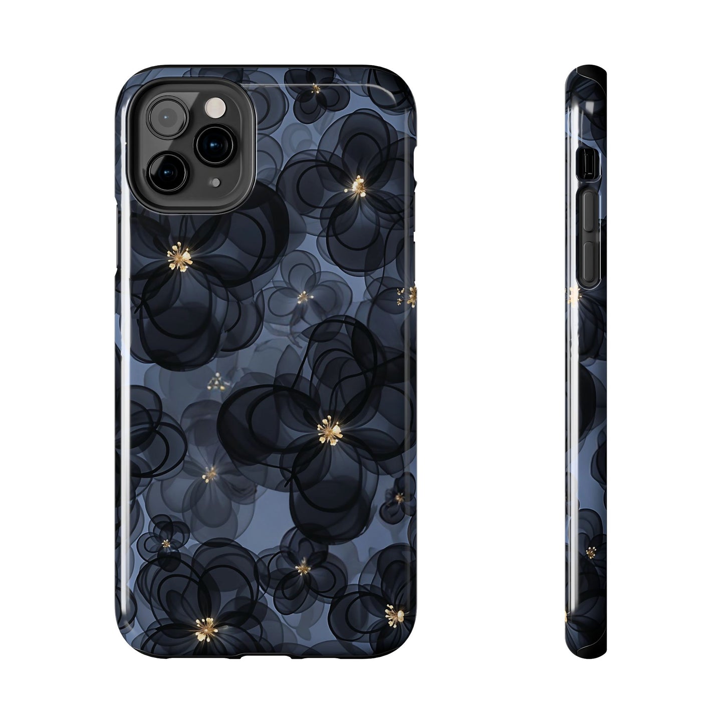 Petal Party | Coque iPhone à motif floral bleu