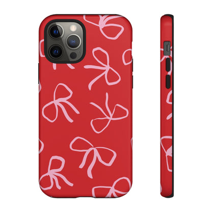 Ribbons & Bows | Red Coquette iPhone Case