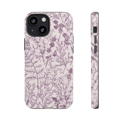 Plum Botanical Garden | Purple Floral Case