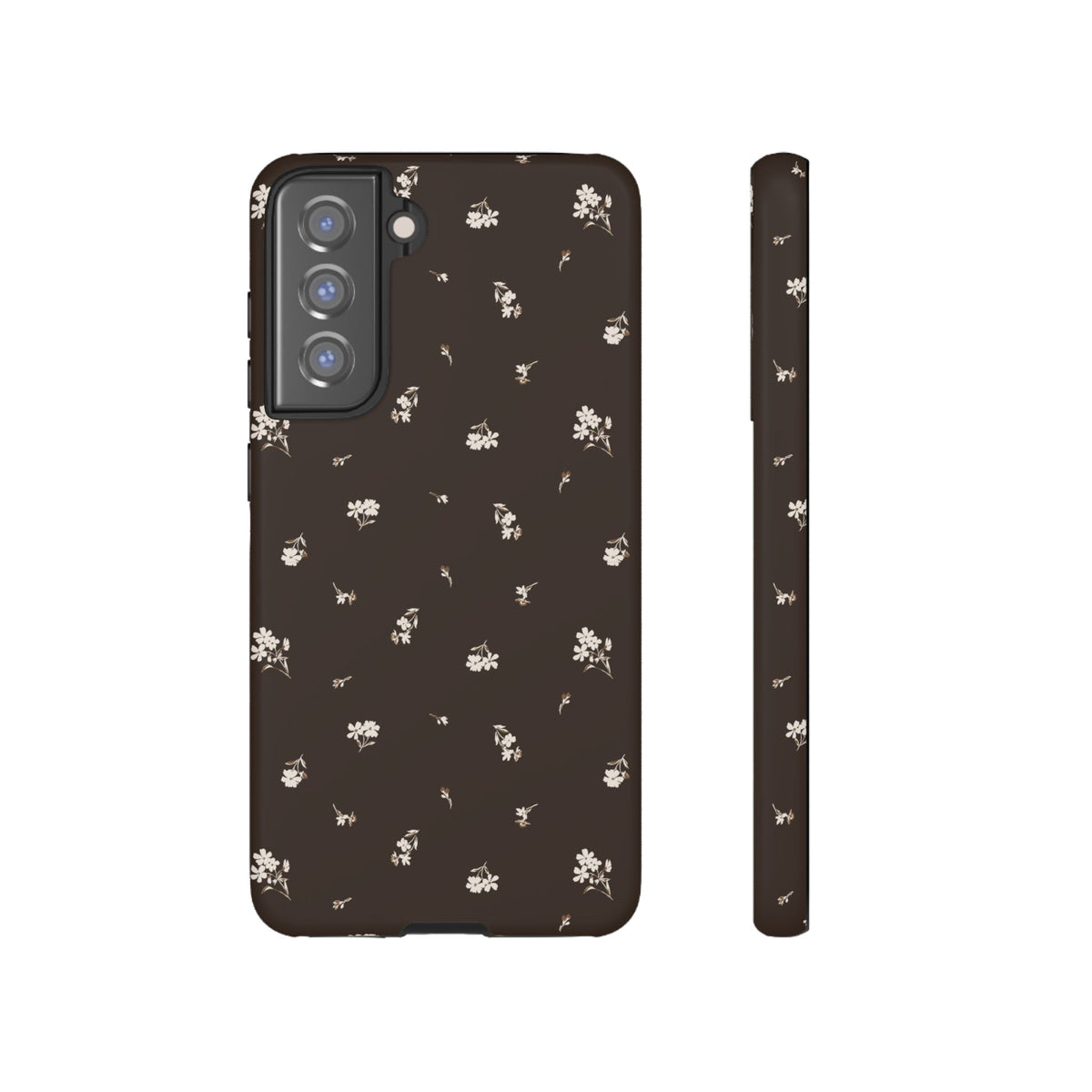 Sweet Nothings | Chocolate Brown Floral Galaxy Case