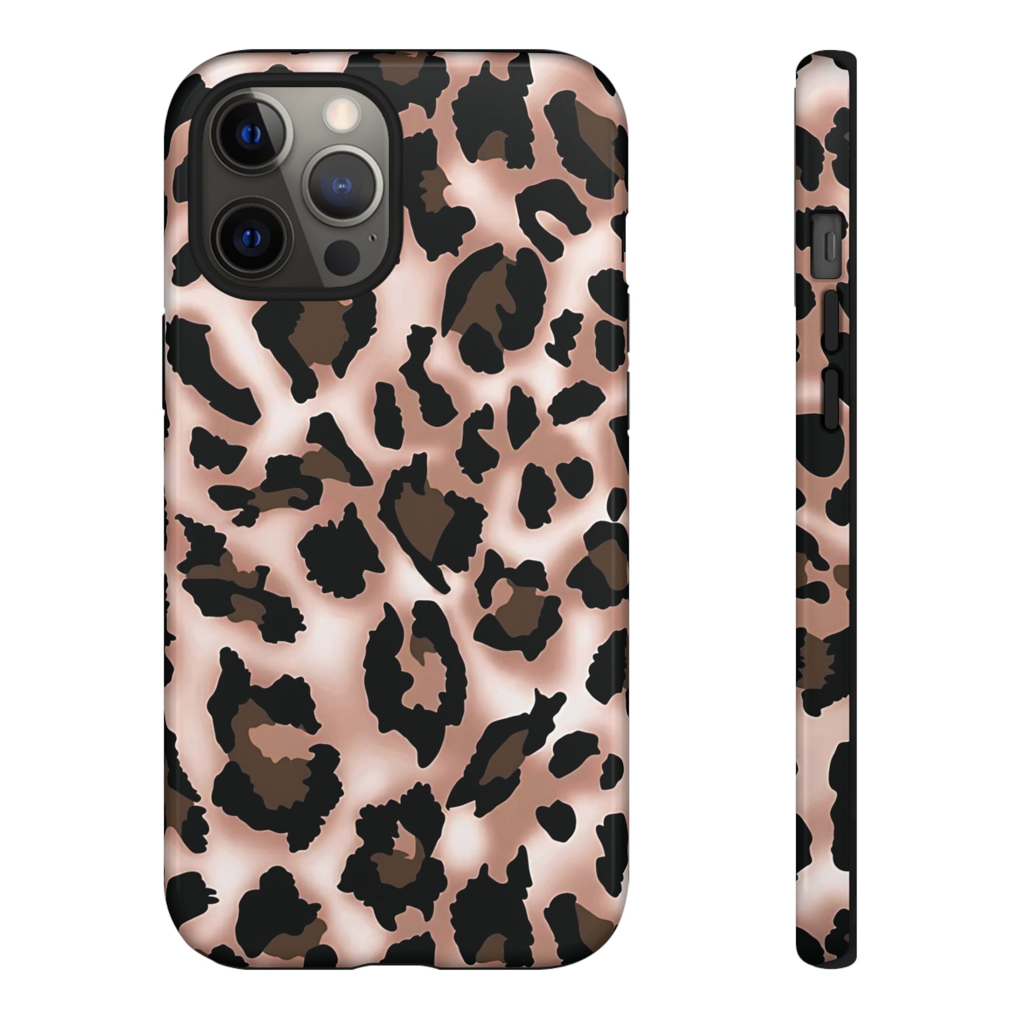 Funda para iPhone con estampado de leopardo y manchas