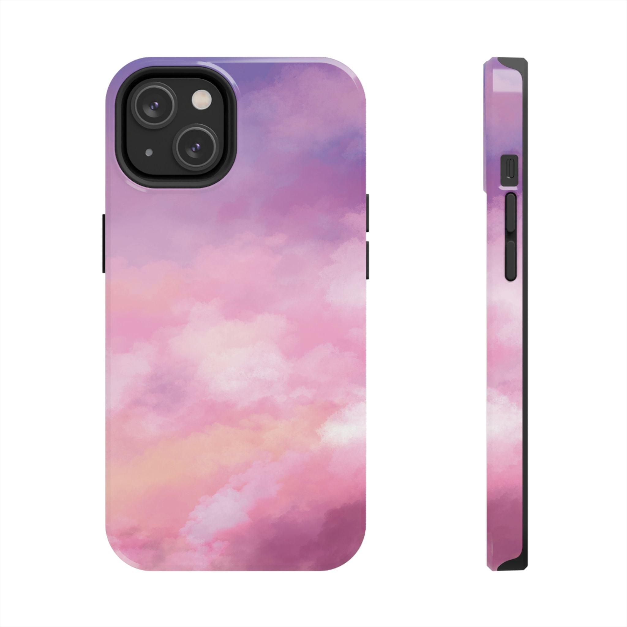 Stormy Purple Abstract iPhone Case