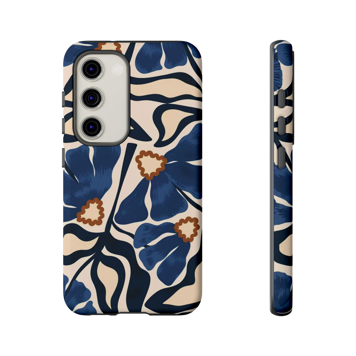 Blue Note | Abstract Blue Floral Samsung Galaxy Case
