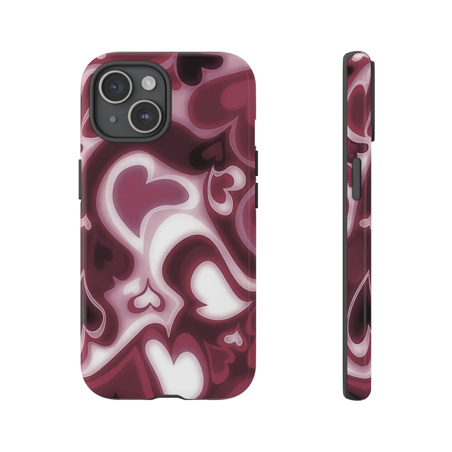 Funda para iPhone con corazones de ensueño | Corazones retro