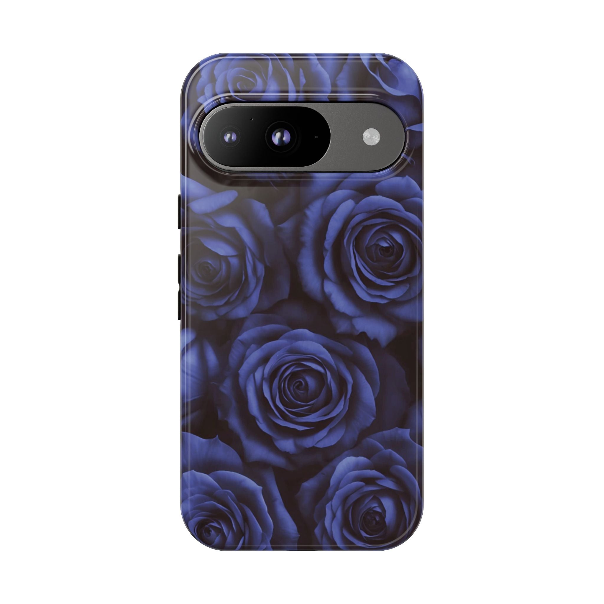 Blue Mood Rose Pixel Case