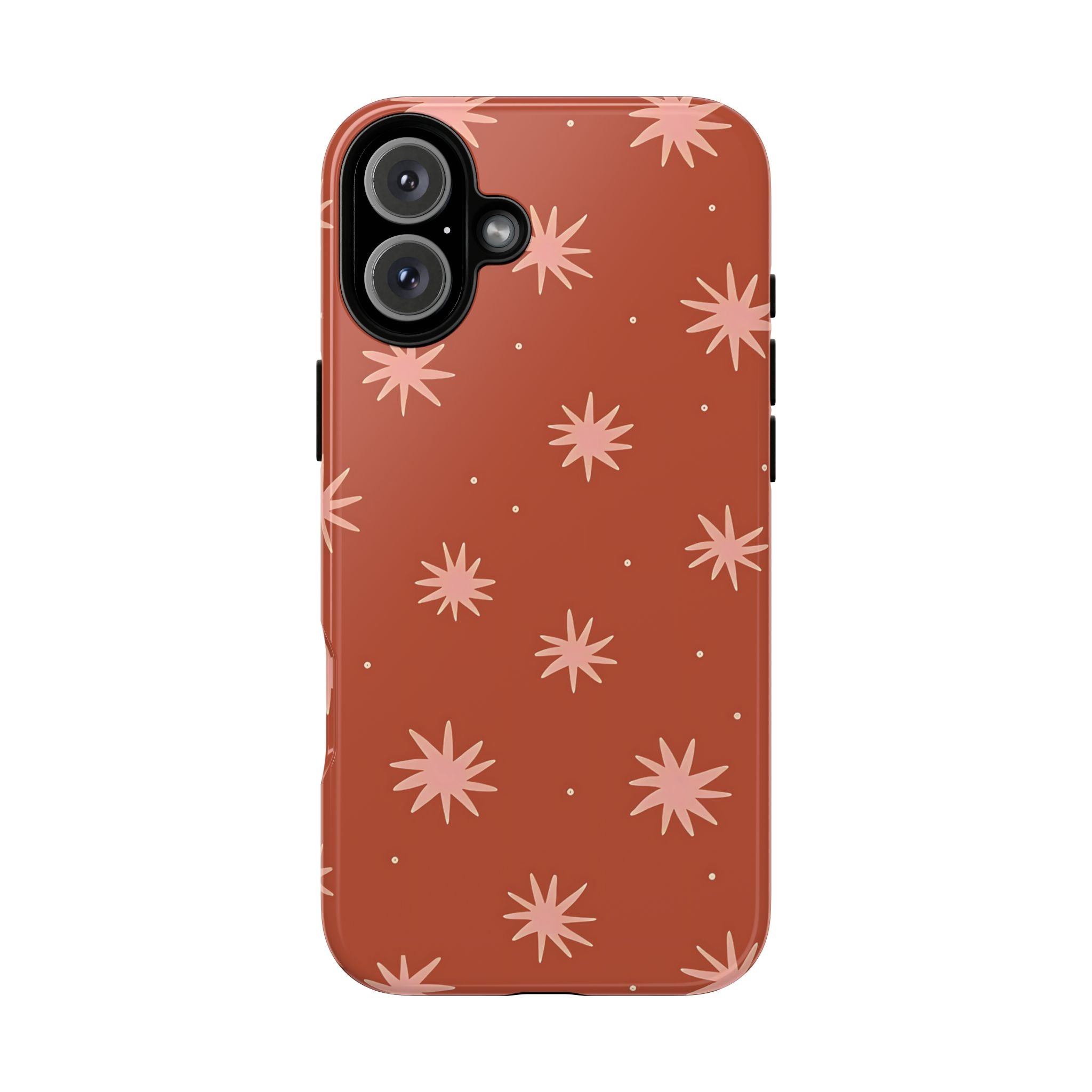 Boho Stars | Coque iPhone rétro orange