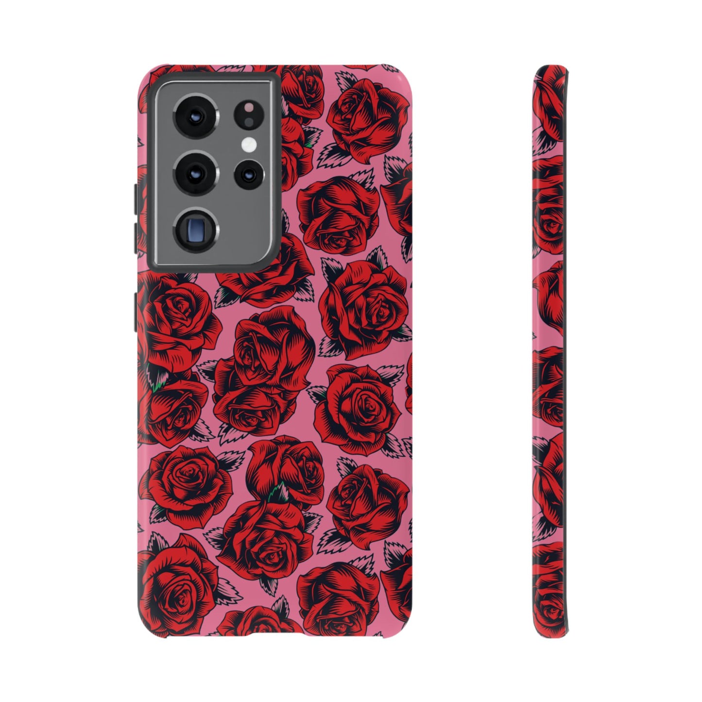 Love Story | Red & Pink Pop Art Rose Floral Case