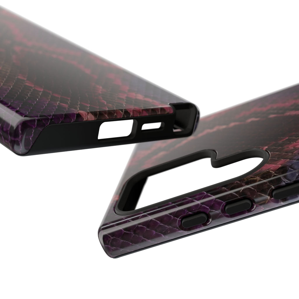 Plum Viper | Snake Print Galaxy Case