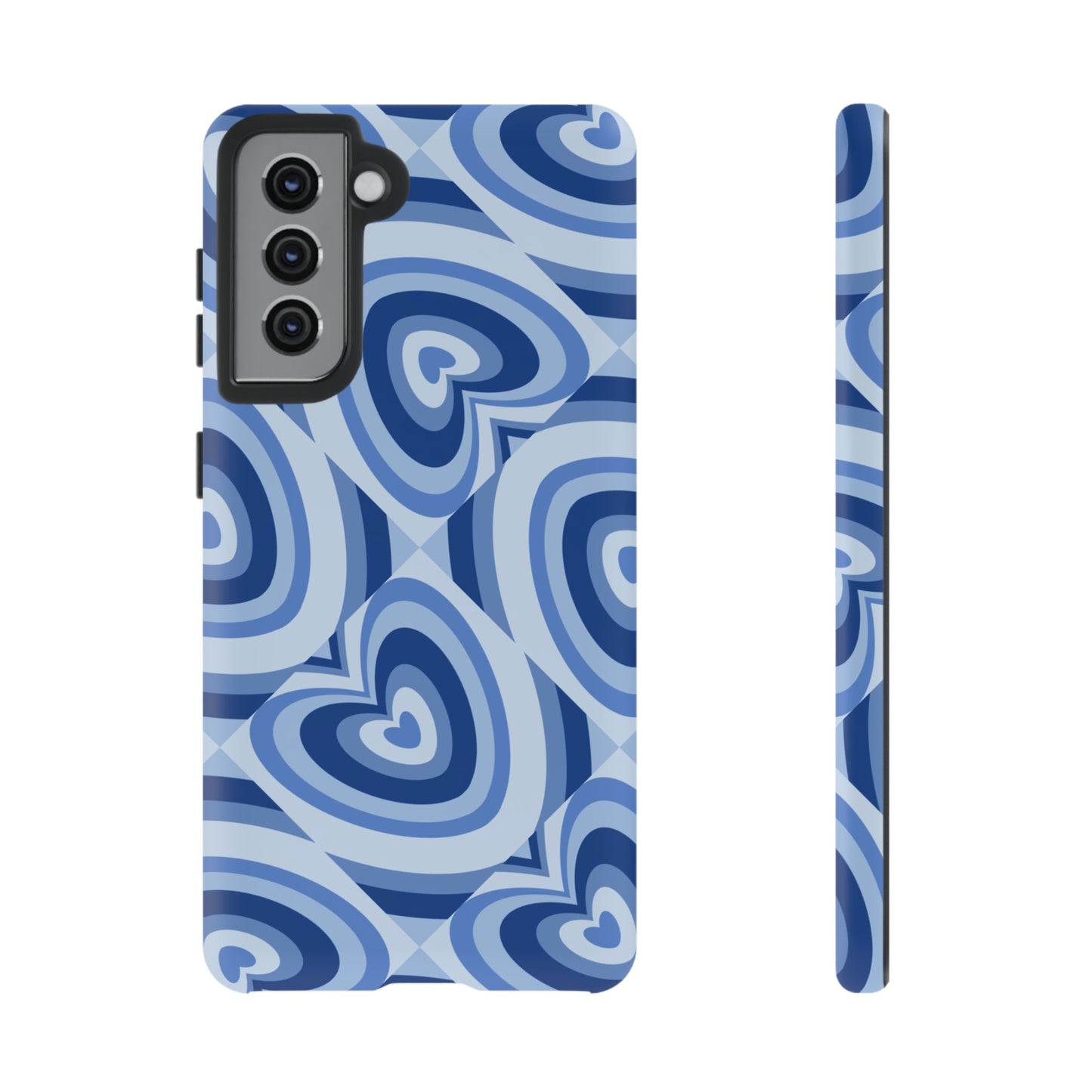 Hearts Squared | Blue Heart Pattern Case