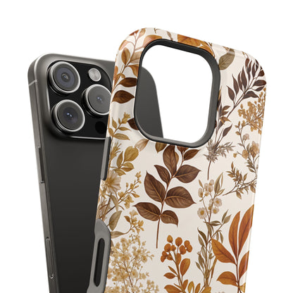 Autumn Botanical | Brown Floral MagSafe Case