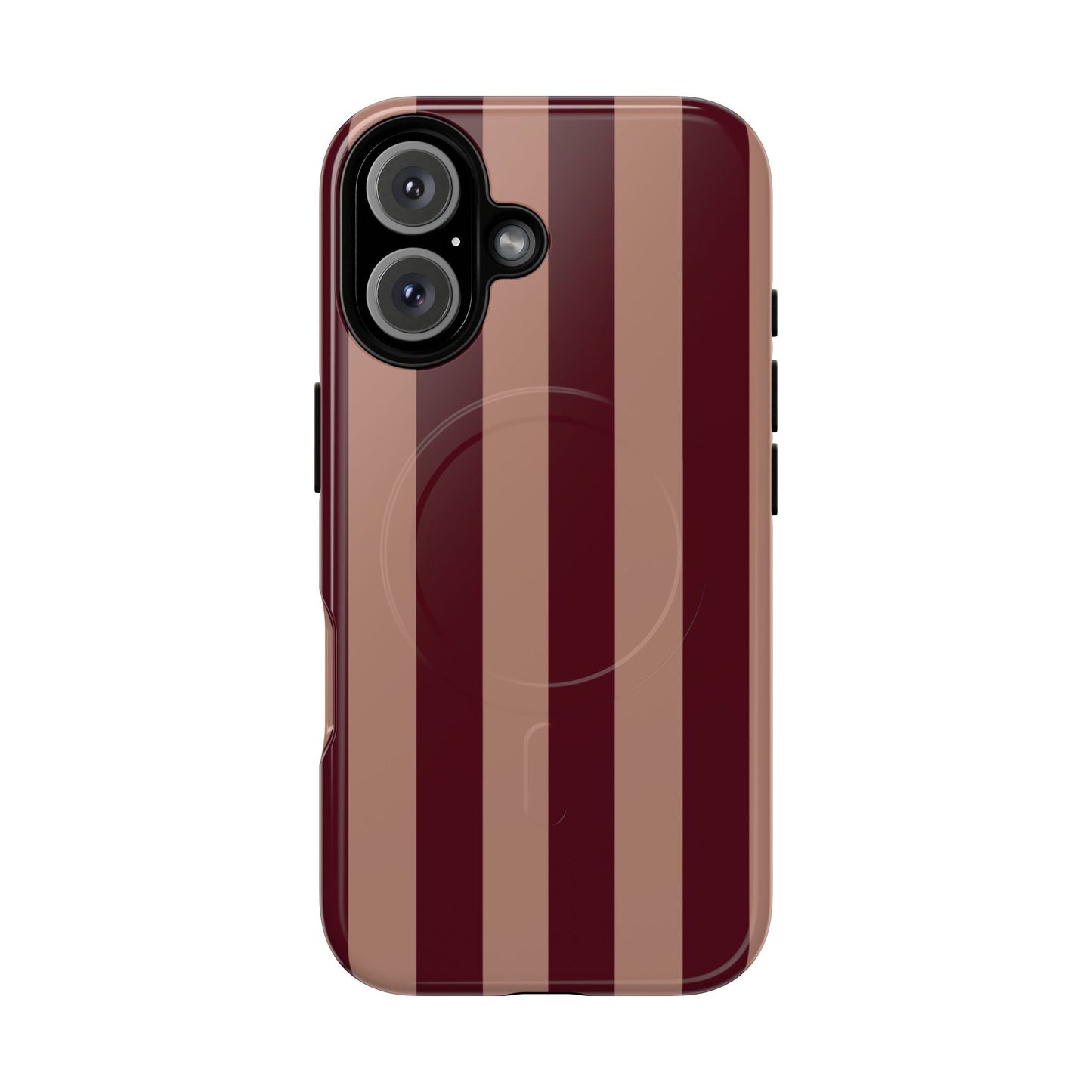 Tribeca | Burgundy Stripe MagSafe Case