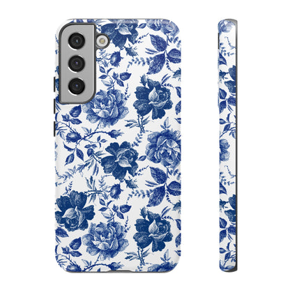 Indigo Rose | Blue Floral Case