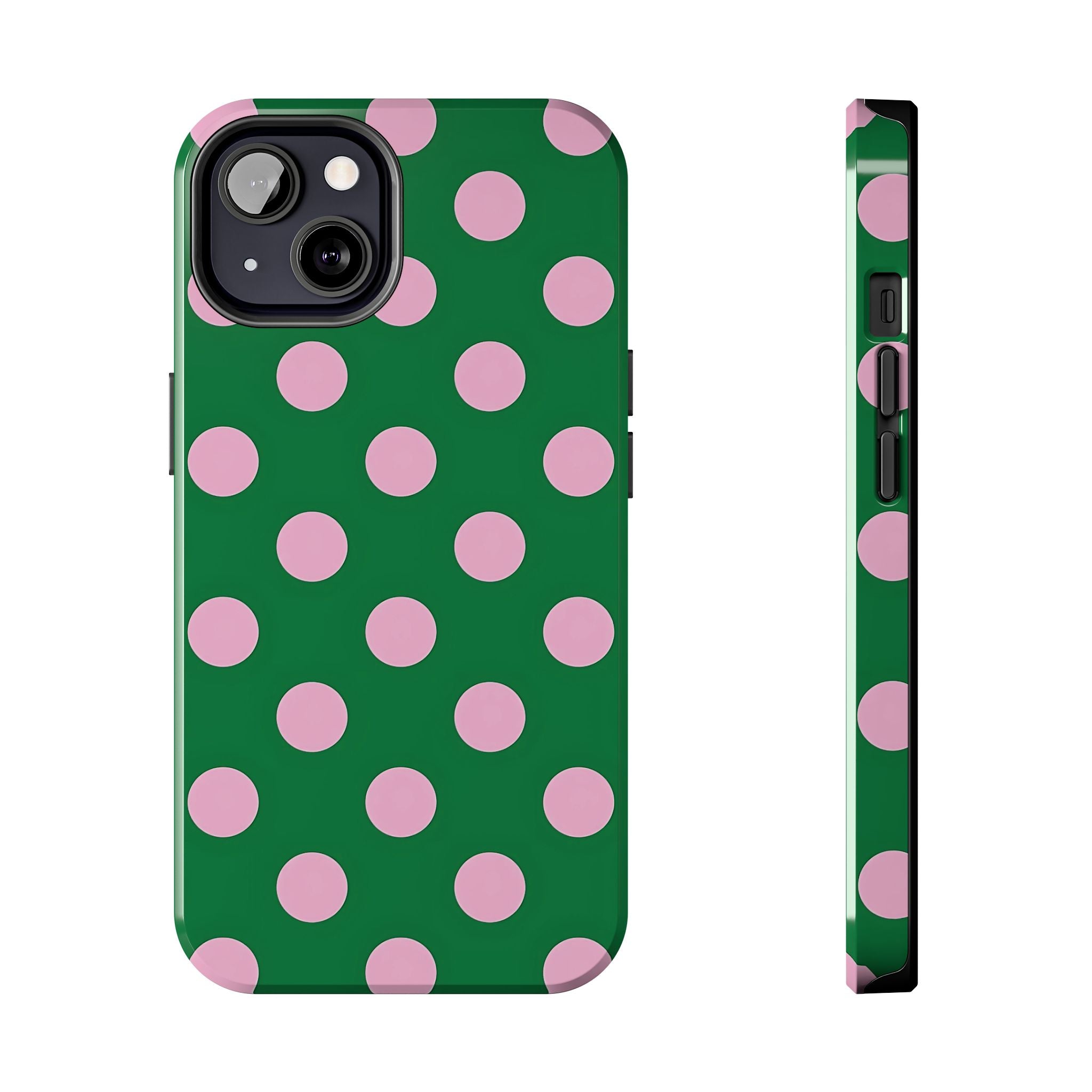 Dots Green Polka Dot iPhone Case