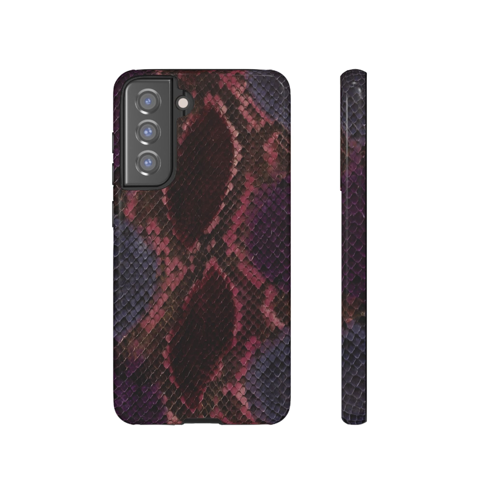 Plum Viper | Snake Print Galaxy Case