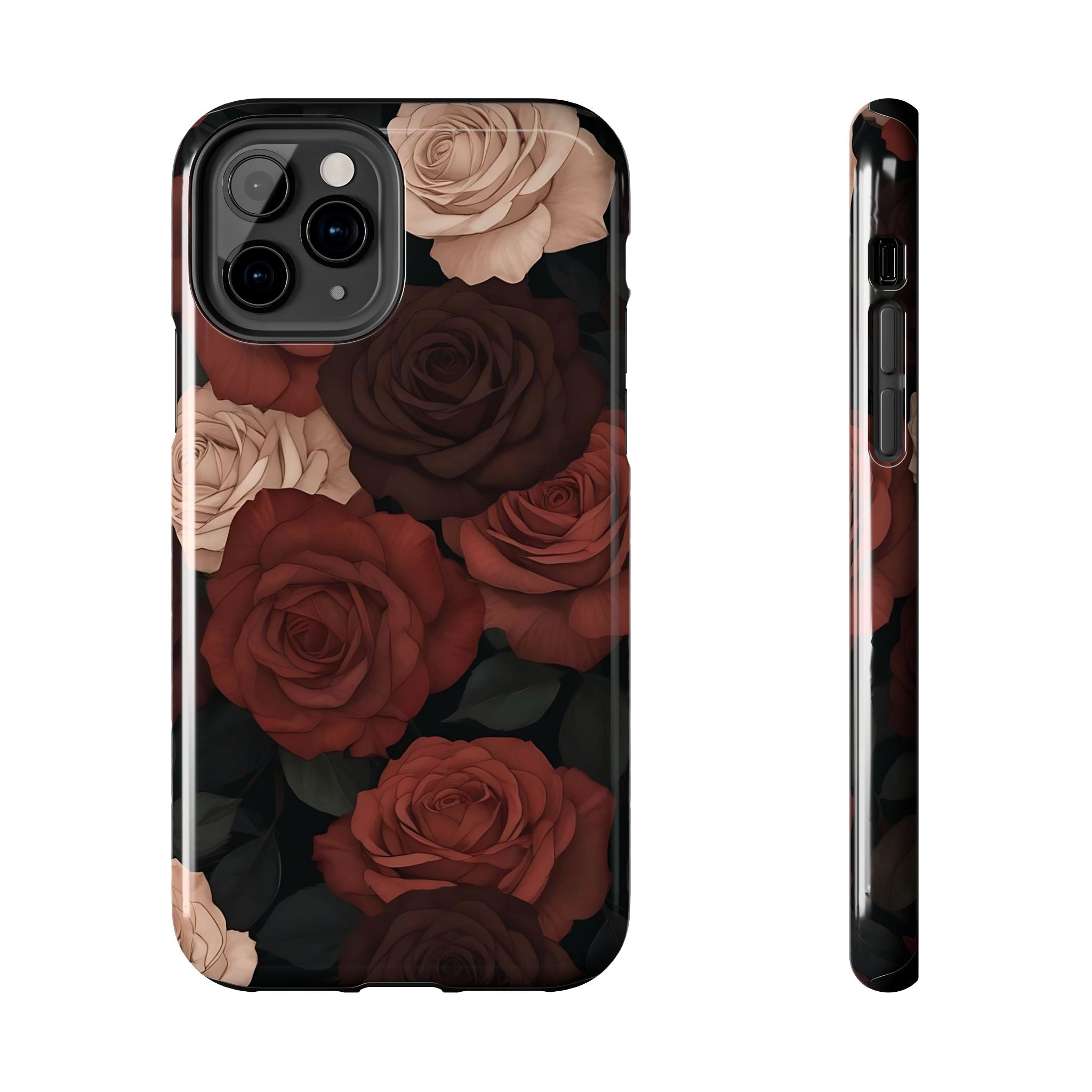 Chocolate Roses Floral iPhone Case