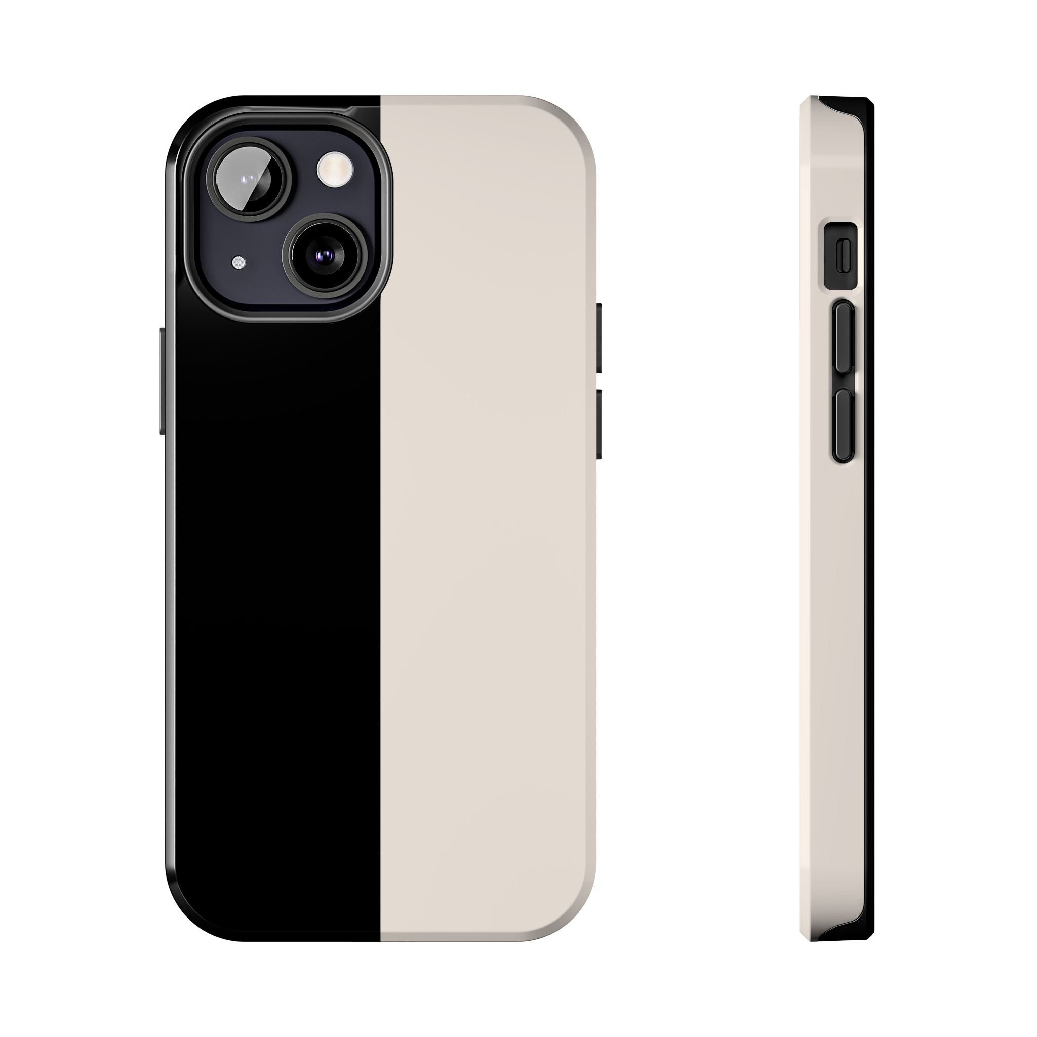 Split Decision Black & White iPhone Case