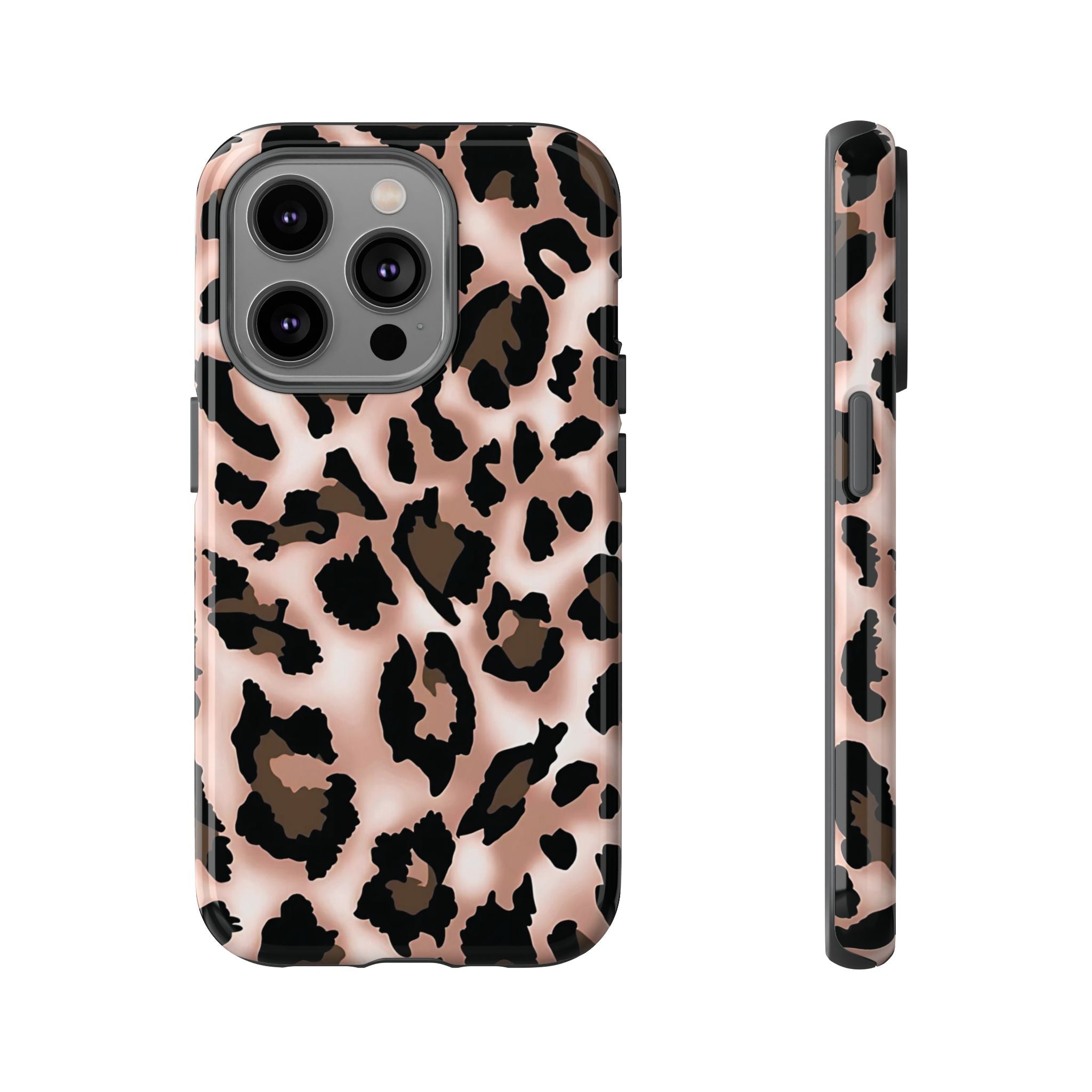 Funda para iPhone con estampado de leopardo y manchas