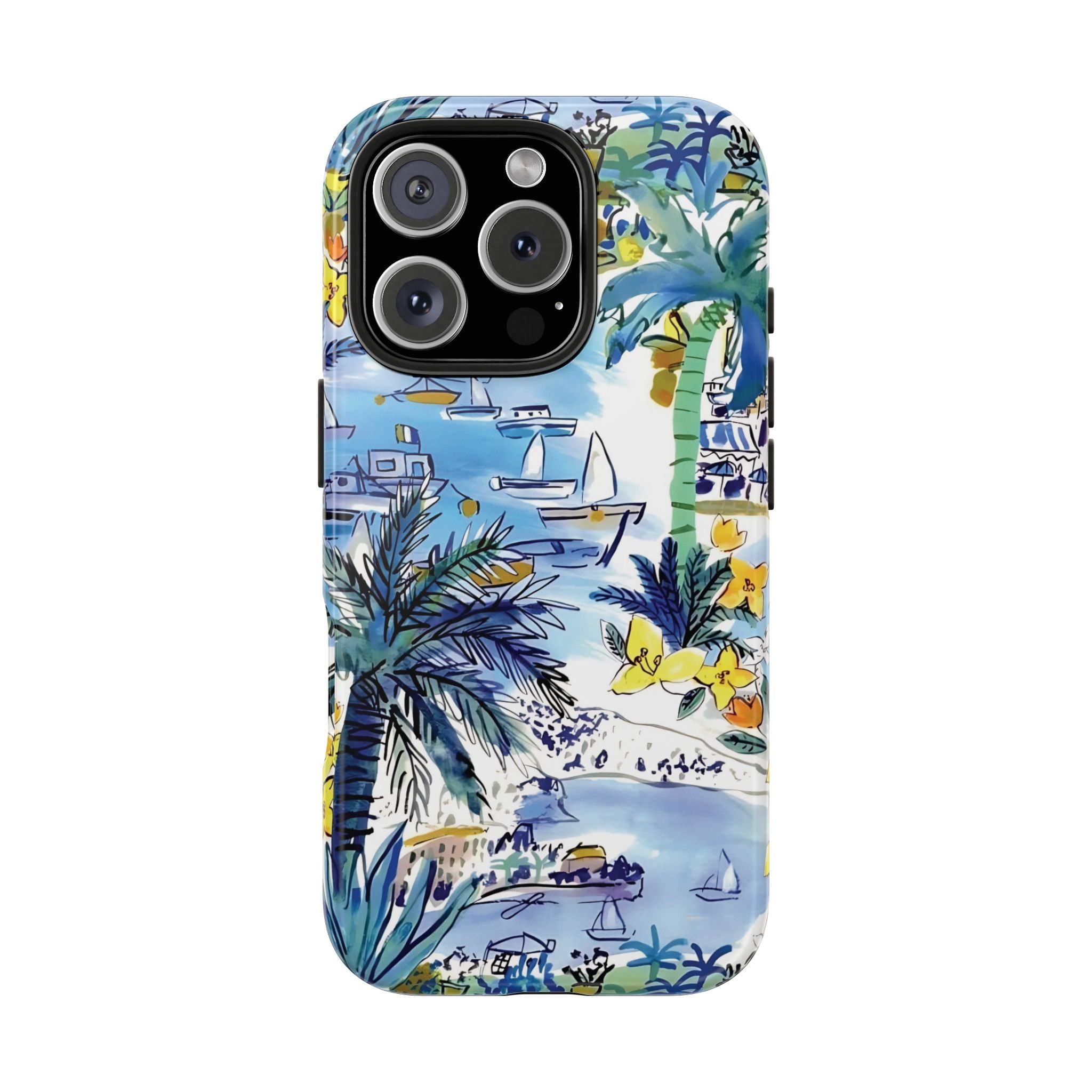 Island Life Watercolor iPhone Case