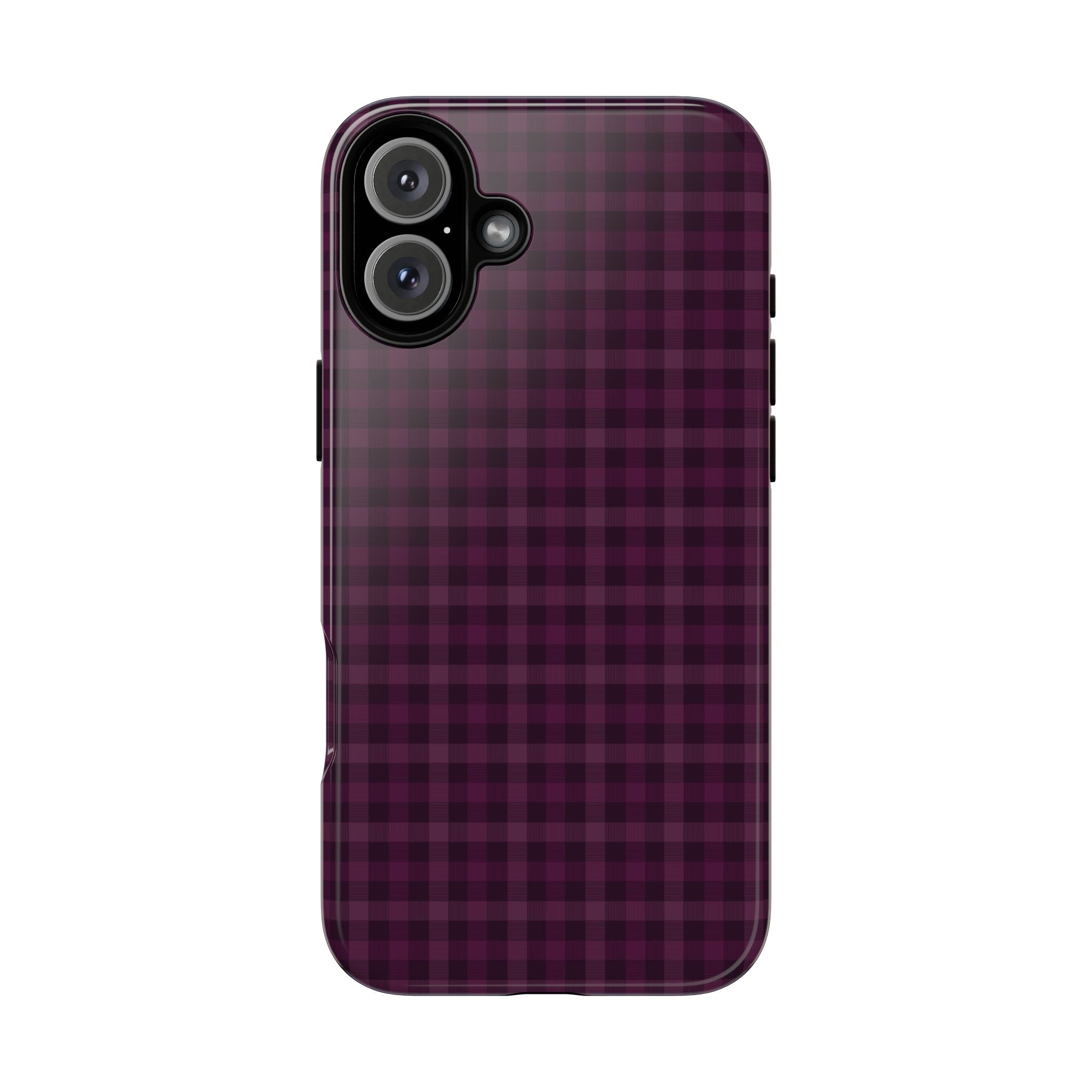 Plum Crush | Purple Plaid iPhone Case