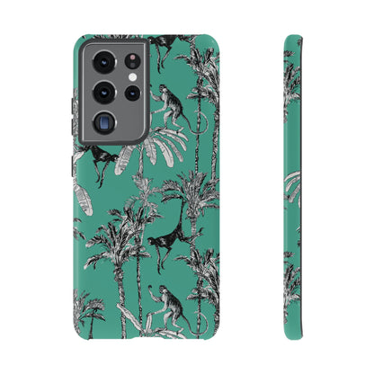 Monkey Business | Retro Tropical Palms Case