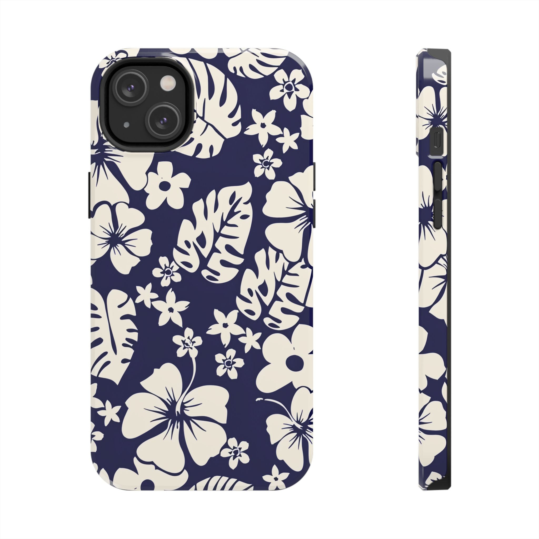 Tiki Beach Blue Floral iPhone Case
