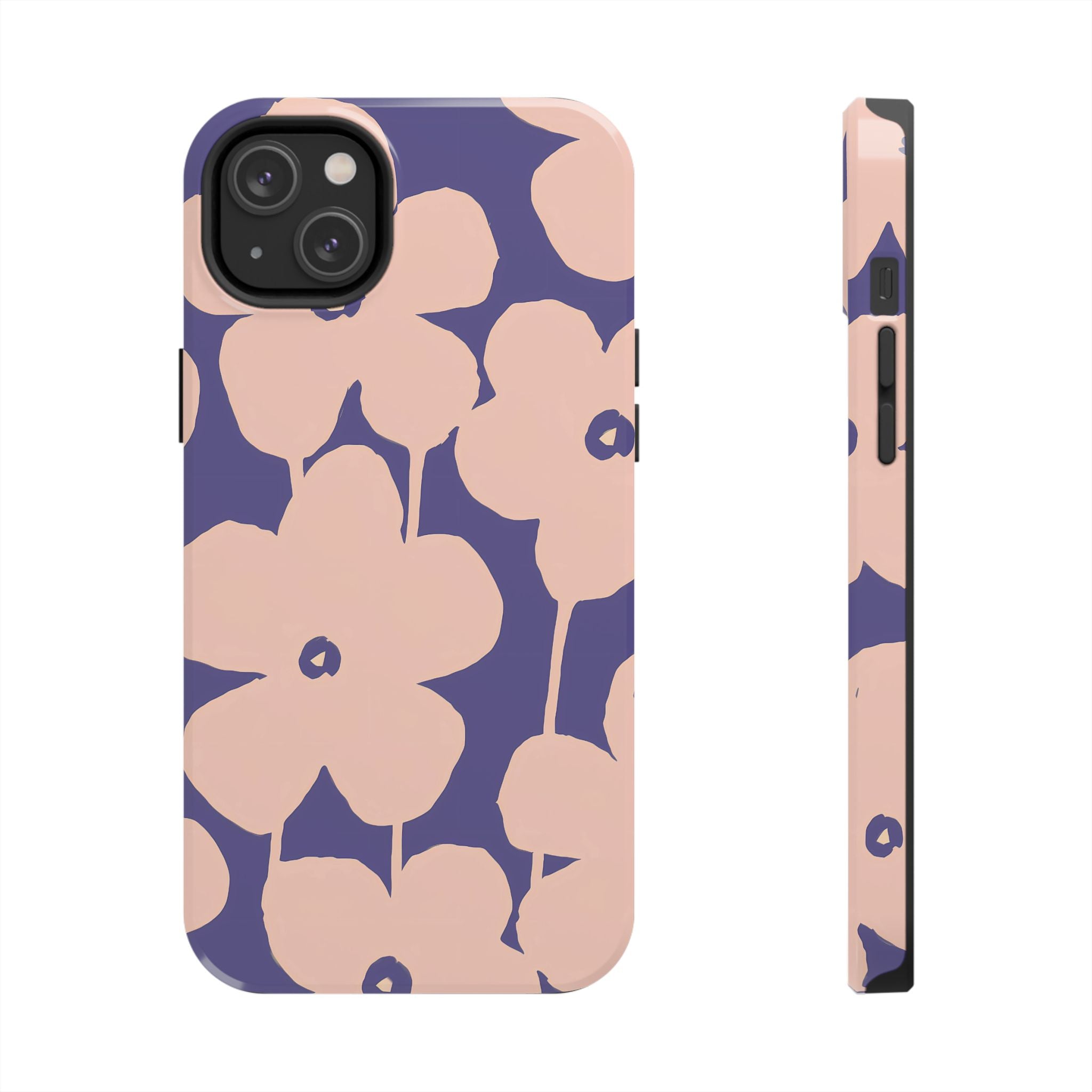 Blooms | Funda para iPhone con estampado floral morado