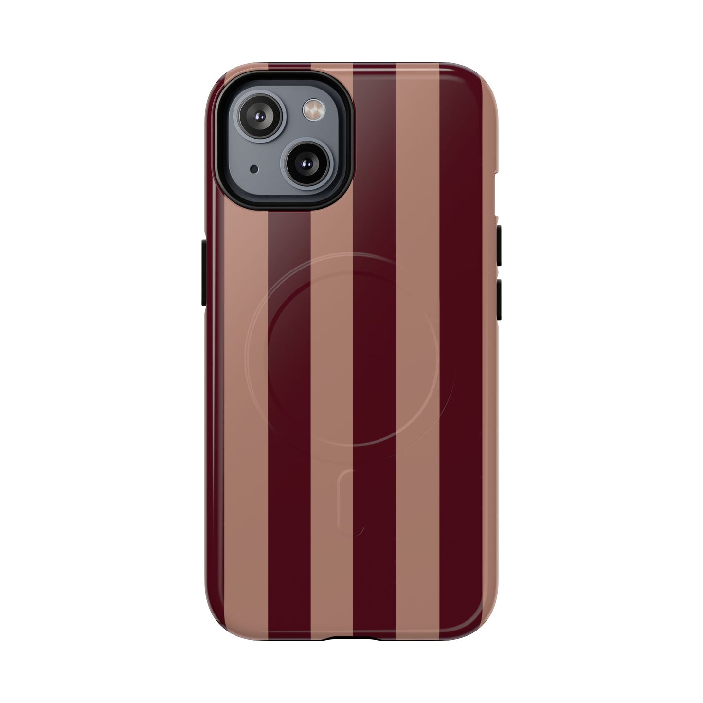 Tribeca | Burgundy Stripe MagSafe Case