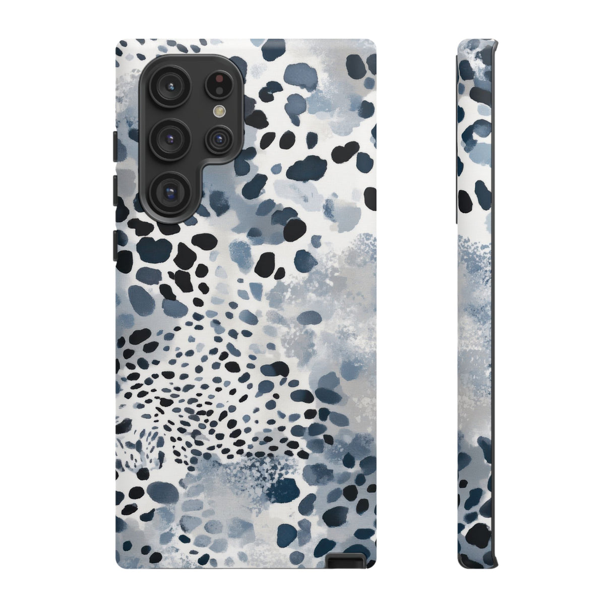 Spotted in Blue | Abstract Animal Print Galaxy Case